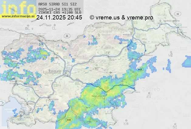 Radarska karta padavin