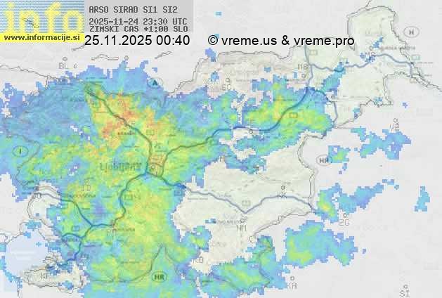 Radarska karta padavin