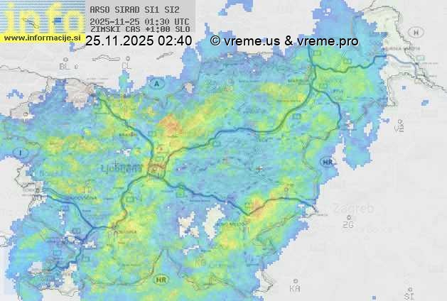 Radarska karta padavin