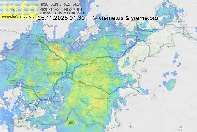 Radarska karta padavin