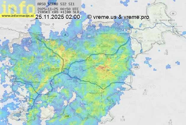 Radarska karta padavin