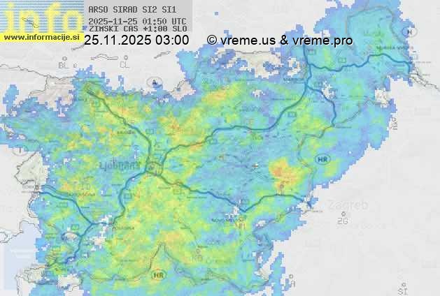 Radarska karta padavin
