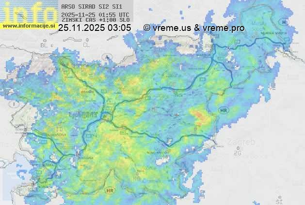 Radarska karta padavin