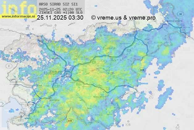 Radarska karta padavin