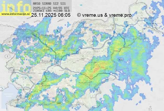 Radarska karta padavin