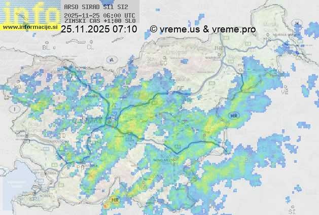 Radarska karta padavin
