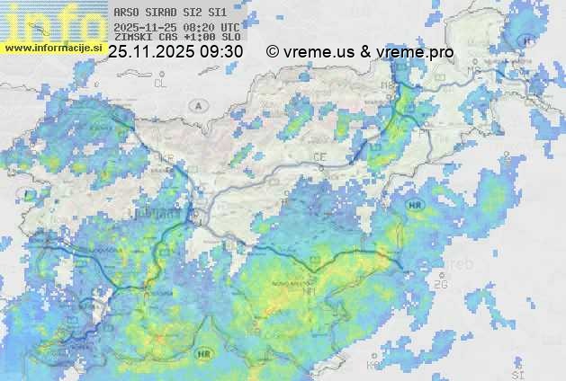 Radarska karta padavin