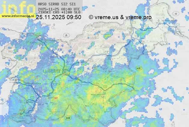 Radarska karta padavin