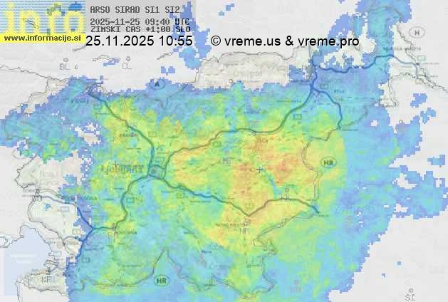 Radarska karta padavin