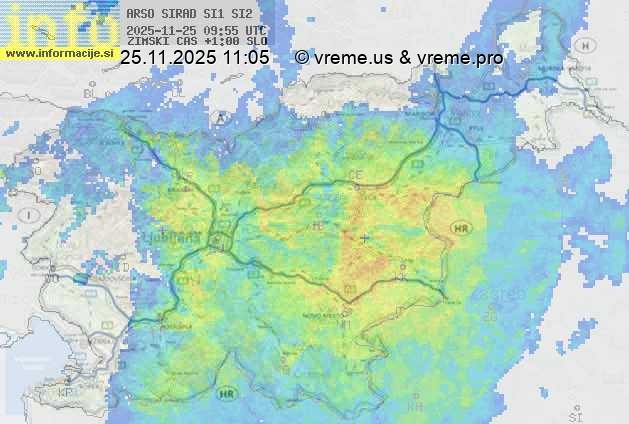 Radarska karta padavin