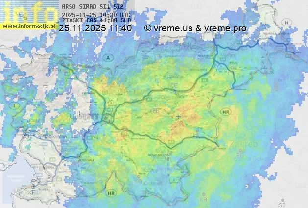 Radarska karta padavin