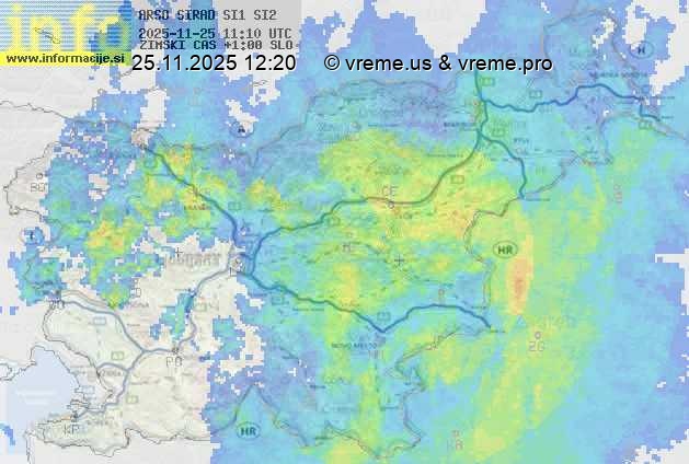 Radarska karta padavin