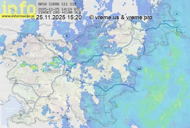 Radarska karta padavin