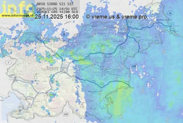 Radarska karta padavin