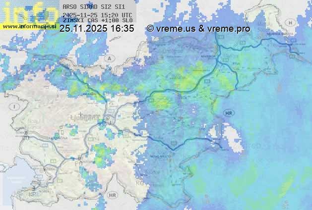 Radarska karta padavin