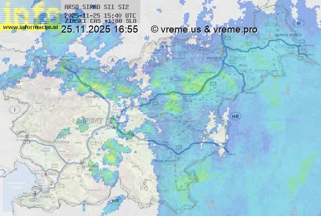 Radarska karta padavin