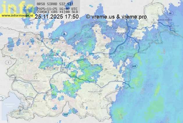 Radarska karta padavin