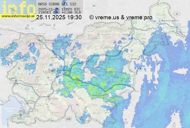 Radarska karta padavin