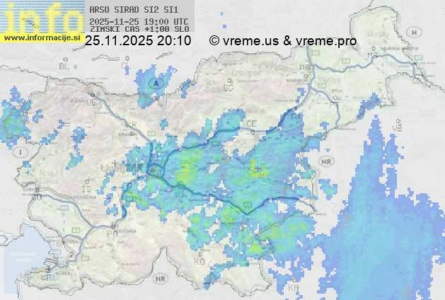 Radarska karta padavin