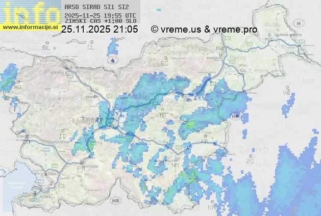 Radarska karta padavin