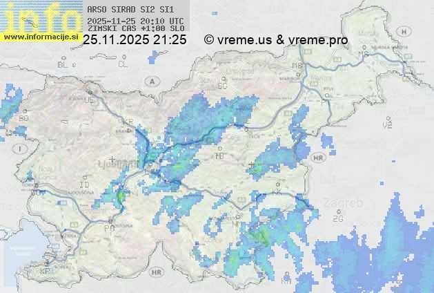Radarska karta padavin