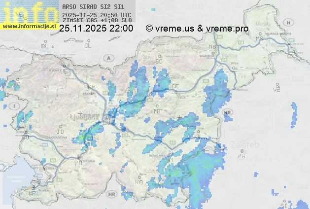 Radarska karta padavin