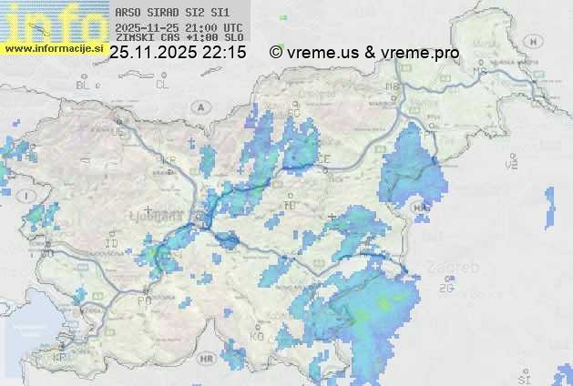 Radarska karta padavin