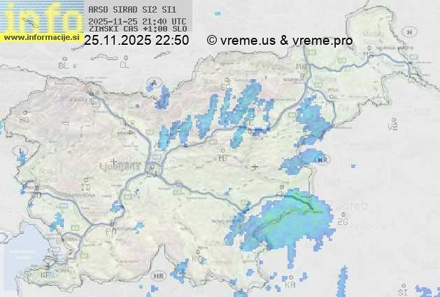 Radarska karta padavin