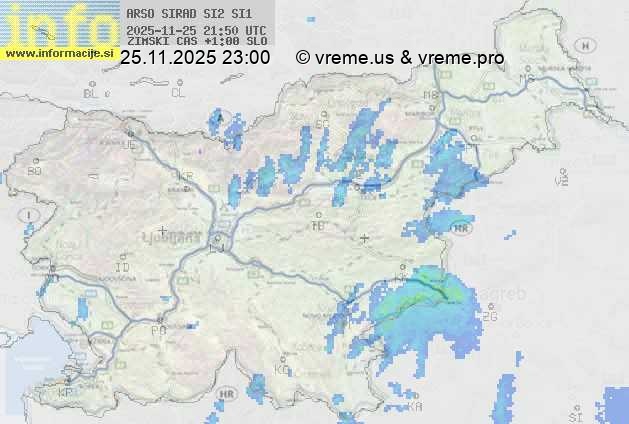 Radarska karta padavin