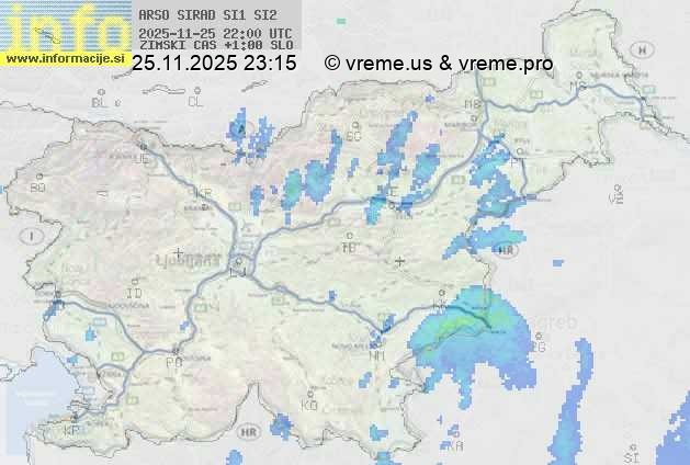 Radarska karta padavin