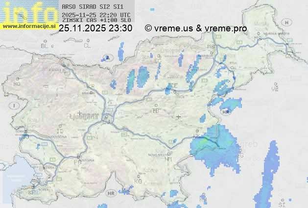 Radarska karta padavin