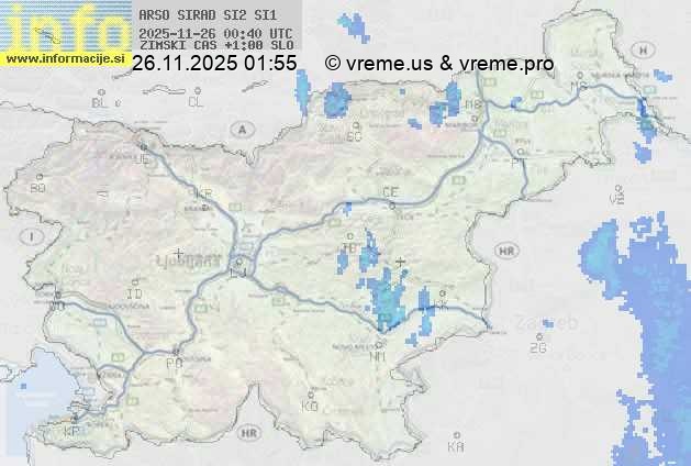 Radarska karta padavin
