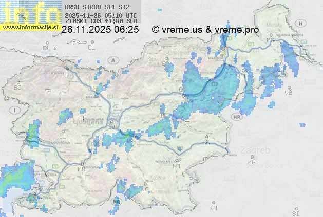 Radarska karta padavin