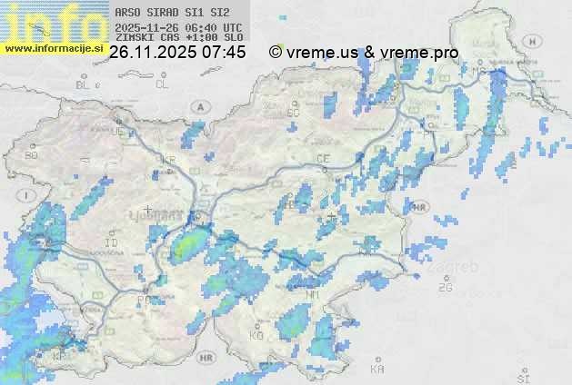 Radarska karta padavin