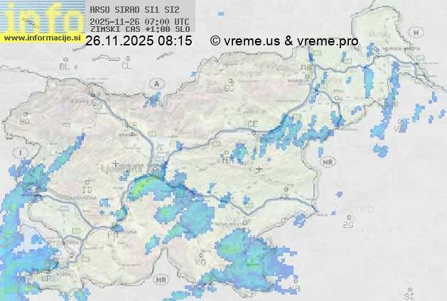 Radarska karta padavin