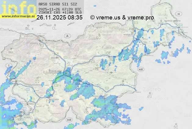 Radarska karta padavin