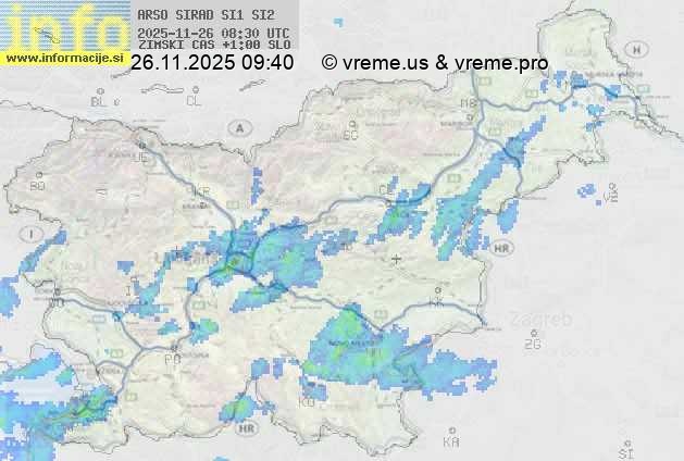 Radarska karta padavin