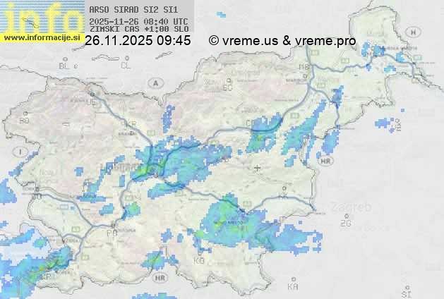 Radarska karta padavin