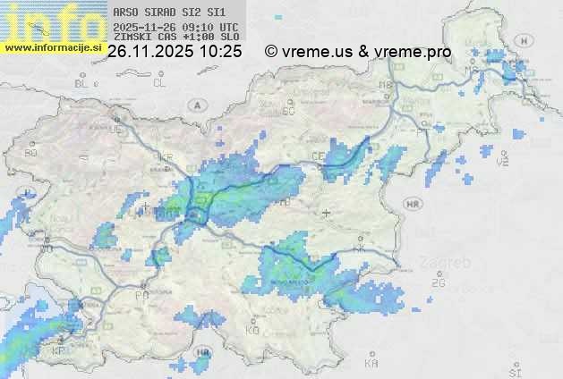 Radarska karta padavin