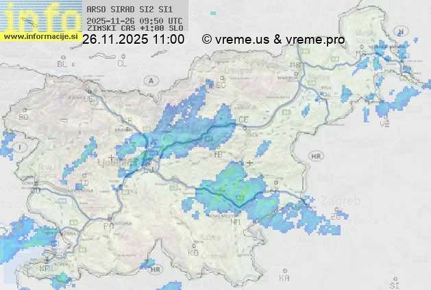 Radarska karta padavin