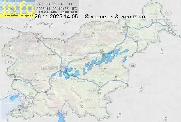 Radarska karta padavin