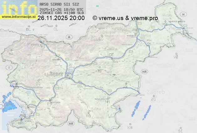 Radarska karta padavin