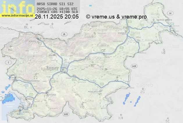 Radarska karta padavin