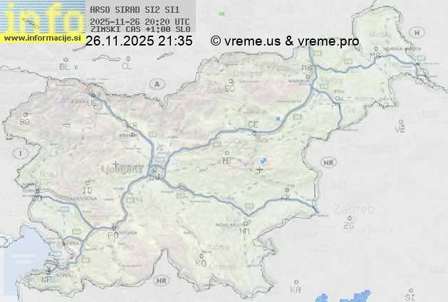 Radarska karta padavin