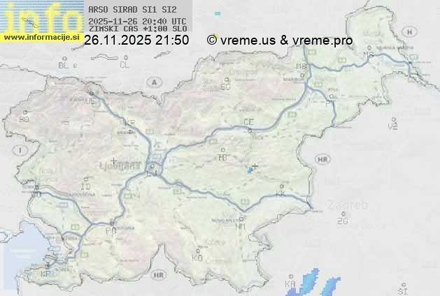 Radarska karta padavin