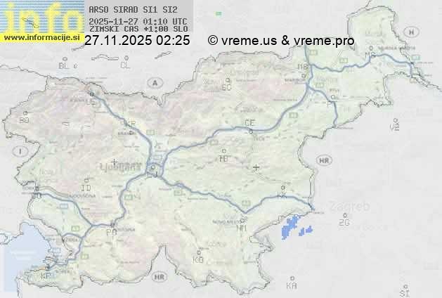 Radarska karta padavin