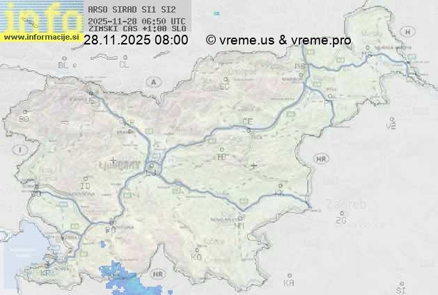 Radarska karta padavin