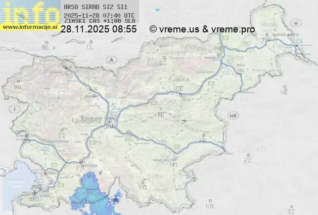 Radarska karta padavin