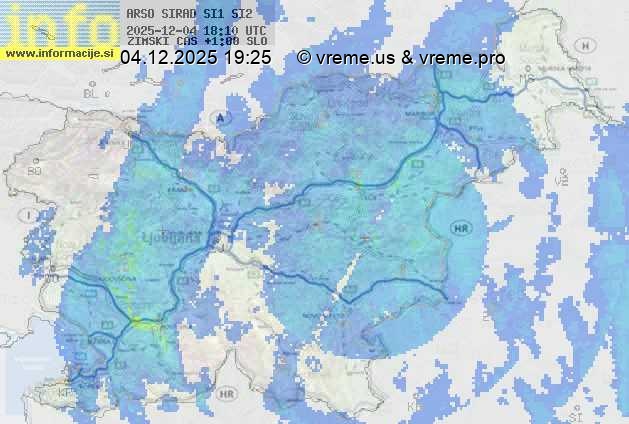 Radarska karta padavin