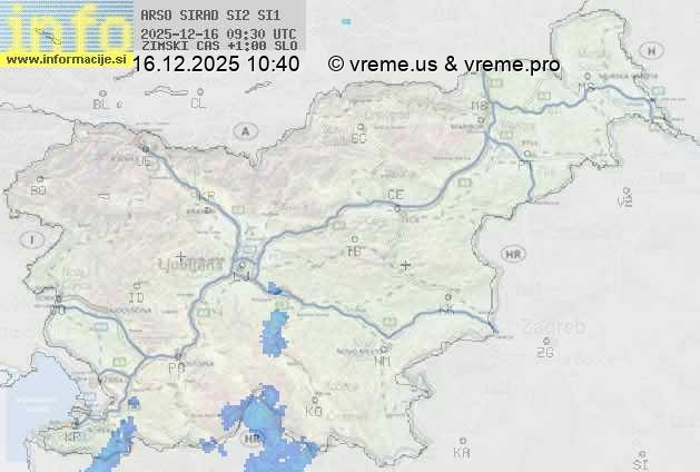 Radarska karta padavin